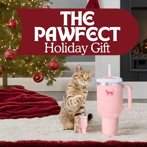 PUPROAR Kitty Cup Catnip Cat Toy, Cat Birthday Gift & Cute Girly Accessory, Crinkle Toy for Indoor Cats (Pink Peach Dust) - color: Pink PeachDust
