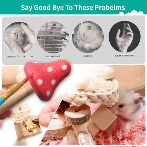 8 PCs Hamster Toys - style: Style-A