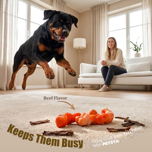 PETSTA Indestructible Dog Toys for Aggressive Chewers - color: 2 Pack