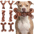 Kseroo 6-Pack Bacon Flavored Dog Chew Toys for Aggressive Chewers, Brown-XL - color: 6PC-Bacon-Brown