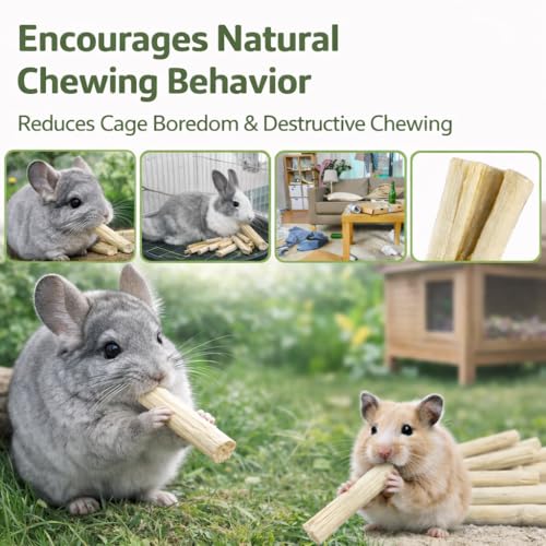 Sukh 320g Sweet Bamboo Chew Sticks - Natural Rabbit & Chinchilla Chew Toys - size: 11.29 OZ