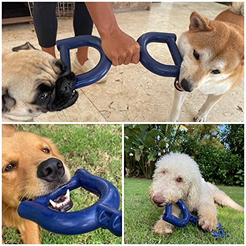SuperChewer Tough Tug Pull Toy | Lifetime Replacement | Strong Natural Rubber | Interactive Tug-of-War Toy for Dogs | Ultra Durable Chew Toys for Aggressive Chewers | For Medium & Large Breeds - size: Large