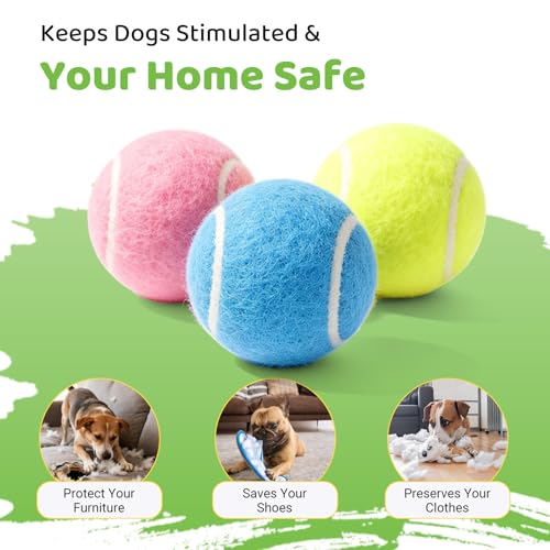 ZIYIZE Mini Tennis Balls, 20 Pack 2 inch Dog Tennis Balls, Easy Catching Pet Playing Ball for 2 inch Dog Ball Launcher Colour - color: 20PCS Mix