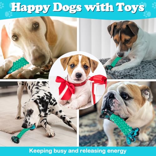 Durable Nylon Dog Bones for Aggressive Chewers,Indestructible Dog Toy,Dog chew Toys–Bacon Scented Tough Chew Toys for Medium and Large Breeds