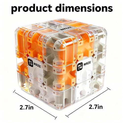 3D Rolling Ball Maze Cube, Brain Teaser Puzzles Toys Educational Focus Toys - color: Green