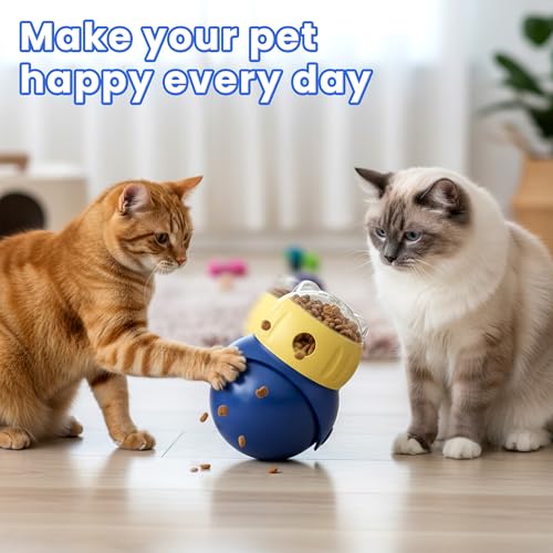Cat Interactive Puzzle Toy, Adjustable Treat Dispenser
