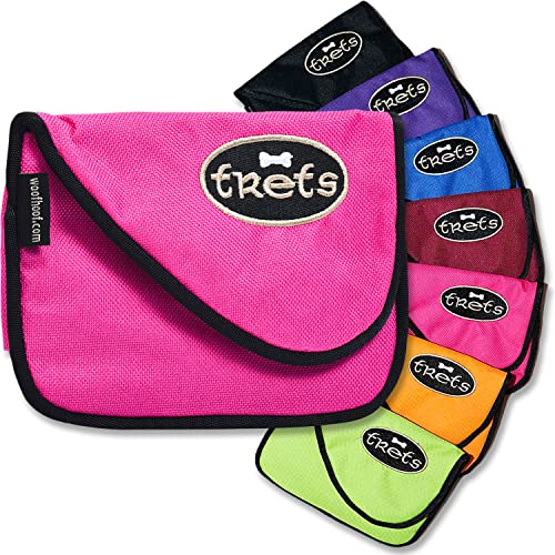 Woofhoof Dog Treat Pouch, Pink Training Treat Pouch - Clip On Dog Treat Holder, Innovative No Spill Design, Magnetic Flap, Expandable Gusset, Made of Durable Nylon, Machine Washable - color: Pink
