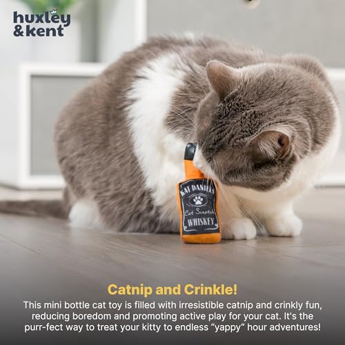 Huxley & Kent Plush Crinkle Catnip Cat Toy, Kat Daniels Whiskey - style: Kat Daniels Whiskey