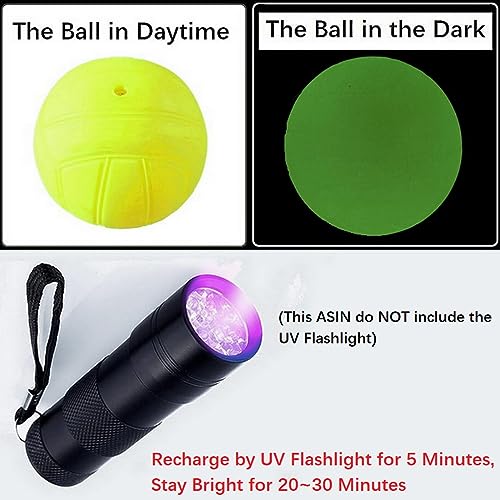 Glow in the Dark Spike Replacement Balls, Luminous Ball at Night - style: 3x Glow Balls with Pump