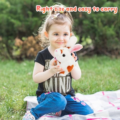 Easfan Brown Jumping Bunny Talking Interactive Plush Toy Gift for Kids - style: Bunny_Brown
