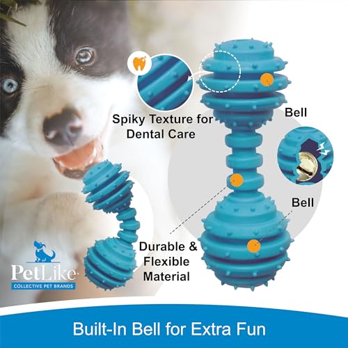 PetLike 8PCS Puppy Teething Toys Set - Interactive Dog Chew Toys with Ball & Cotton Ropes Safe & Durable Teething for Small Puppies(Blue) - color: Blue