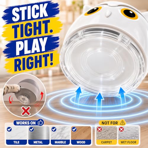 CATPICK Interactive Cat Toy for Indoor Cats, Automatic Flying Bird Toy - color: Grey