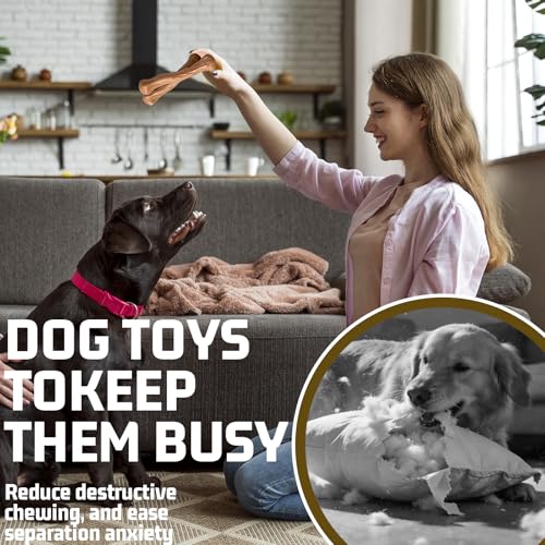 Indestructible Dog Toys for Aggressive Chewers, Durable Long-Lasting Dog Chew Toys for Medium & Large Breed 25-80 lbs, Tough Wood Chewing Sticks for Teeth Cleaning, Stress & Boredom Relief - color: X