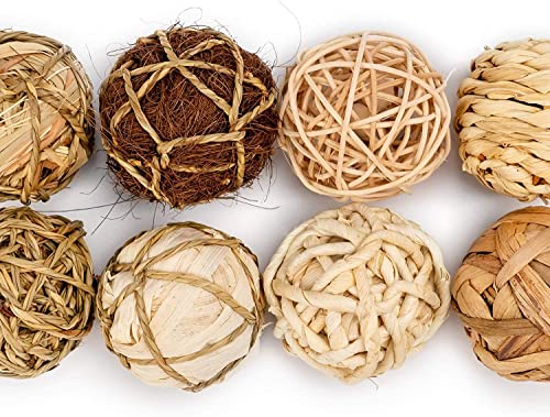 andwe Small Animals Play Activity Balls Rolling Chew Toys(Pack of 8) - size: Pack of 8