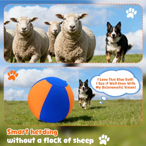 18" Herding Ball for Dogs,Large Dog Ball Toy for Australian/German Shepherd