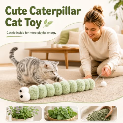 Ysenchan Cat Kicker Toy, Catnip Plush Toys for Cats, Soft Indoor Play Toys