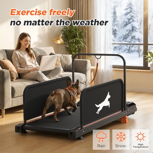 KEIKI Dog Treadmill for Small and Medium Breeds - color: Black Premium