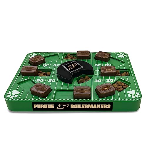Pets First NCAA Purdue Boilermakers Interactive Dog Treat Puzzle Toy - color: Purdue Boilermakers, size: Standard
