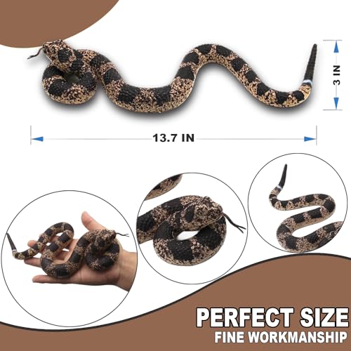 Upitry Rubber Snakes Fake Snake - Rattlesnake Realistic Keep Birds Away - style: 1PCS Soft Rattlesnake