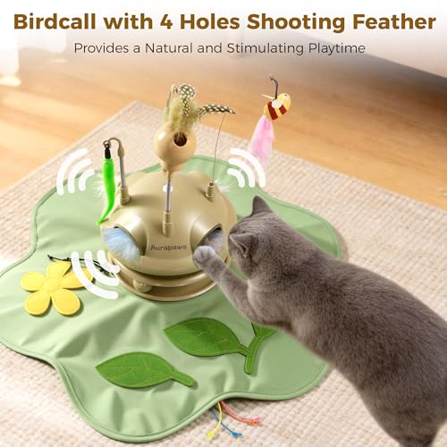 Cat Toys Rechargeable, 6-in-1 Automatic Interactive cat Toy