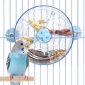 BNOSDM Bird Foraging Toy, Enrichment Parrot Puzzle Toys Transparent - color: Blue
