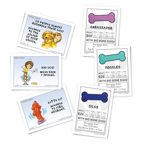 Late for the Sky Golden Retriever-Opoly Board Game, Strategy Fun