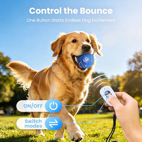IPX7 Waterproof, Smart Chase Pet Toy Ball for Medium and Large Dogs