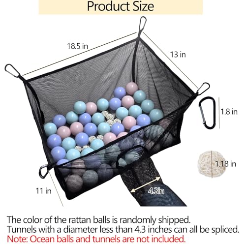 kathson Ferret Ball Pit Hammock for Cage Hanging Bed Playpen Toy Box