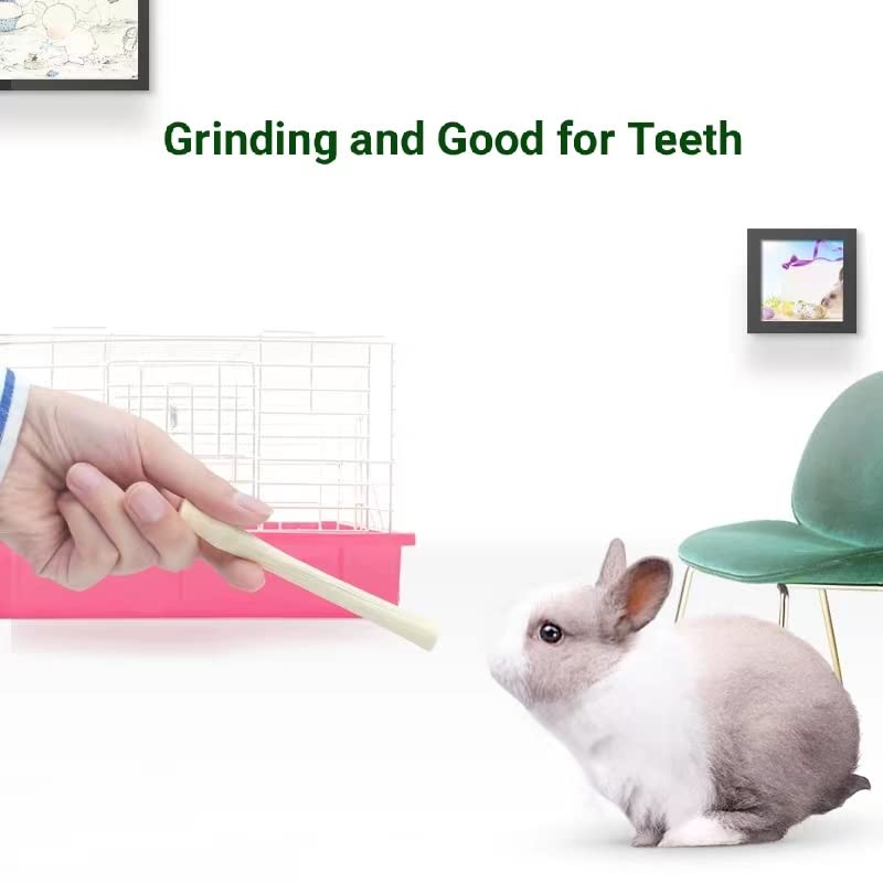 700g Sweet Bamboo Sticks for Rabbits,Chew Toy for Bunny Chinchilla