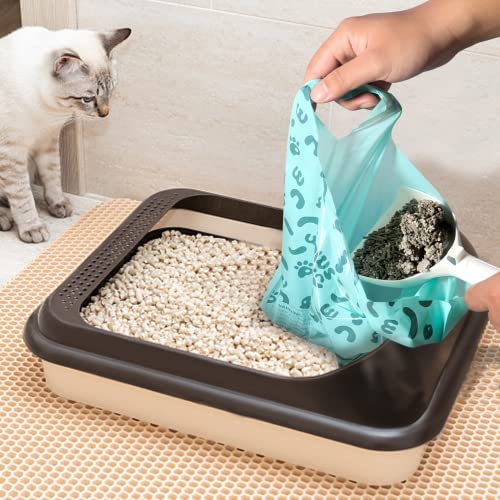Cat Litter Disposal Bags and Dog Poop Bags with Handle,Cornstarch Based Extra Thick and Guaranteed Leak Proof Poop bags for Kitty and Doggy(360 Count 1.1 Gallon,Lavender Scent) - size: 360 Count (Pack of 1), style: Lavender