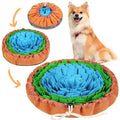 Vivifying Snuffle Mat for Dogs, Adjustable Feeding Mat for Slow Eating - color: Blue&Green&Brown