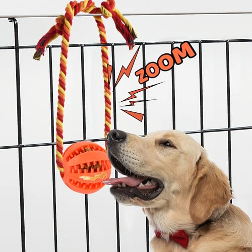 Interactive Dog Toys, Crate Training Aids for Puppies,Orange - color: orange