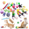 Cat Toys for Indoor Cats, 34 Pack Interactive Cat Toy Set for Kitten - size: 34 Packs