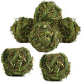 Hamiledyi Rabbit Chew Ball Timothy Grass Grinding Bunny Chew Toys 6PCS - size: 6 PCS grass ball