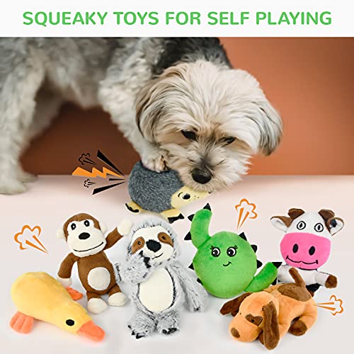 LEGEND SANDY Puppy Toys, Squeaky Dog Toys for Small Dogs, 12 Pack Puppy Chew Toys for Teething, Dog Rope Toy and Cute Stuffed Animals Value Bundle - color: 12 Pack Puppy Toys