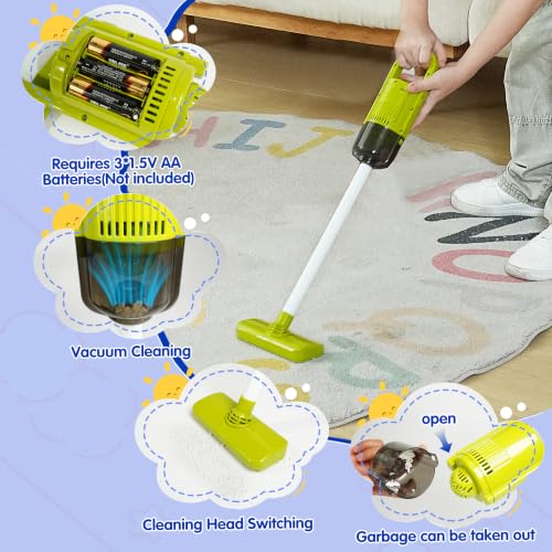 Toddler Cleaning Toy Set,New 29 - with Vacuum Cleaner,Broom & Mop,Ages 3-5 - color: Blue