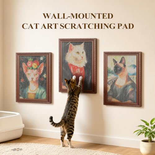 PAWZ Road Art Cat Scratcher,3 Packs Large Cat Scratching Board 17x12.4
