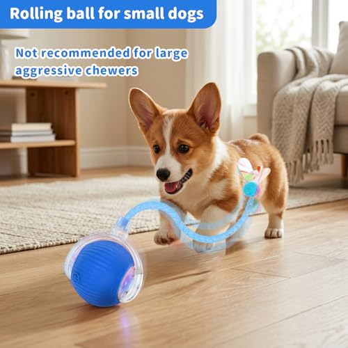 Cat Toys for Indoor Cats Smart Automatic Ball Moving Chase Dogs Toy, Blue - color: B2-Blue Dragonfly