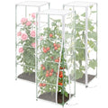 3 Pcs 57"X17.7"X17.7" Square Tomato Netting with Zipper, Insect Cover - size: Square-3PCS