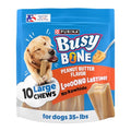 Purina Busy Bone Large Dog Chew Treats, Peanut Butter Flavor, 10 ct Pouch - size: 2.19 Pound (Pack of 1)