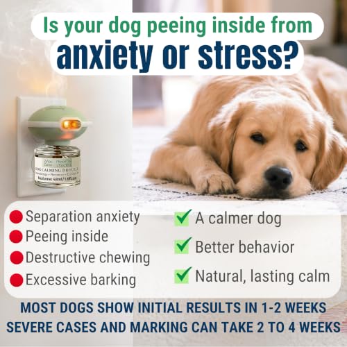Dog Calming Diffuser, Anxiety Relief & Helps Stop Peeing in House