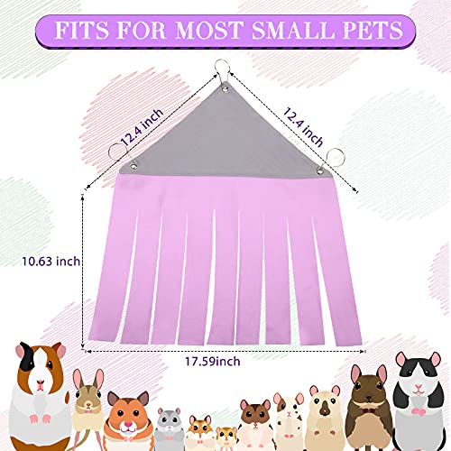 Shappy 2 Pcs Guinea Pig Hideout Hideaway Cage Hammock, Pink Heart