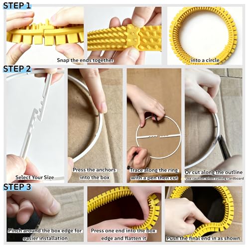 Cat Self Groomer Arch for Cardboard Boxes(Yellow | Refill) - color: Yellow