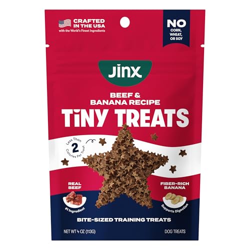 Jinx Dog Training Treats, Bite-Sized Training Treats for Dogs, Beef, 4oz - size: 4 Ounce (Pack of 1)