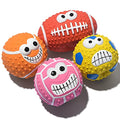 SCHITEC Squeaky Dog Balls, [4 Pack] Cute Interactive Latex Rubber Toys with Squeaker, 2.2'' Soft Bouncy Fetch Ball for Puppy Small Breed Dogs - size: Small 2.2"