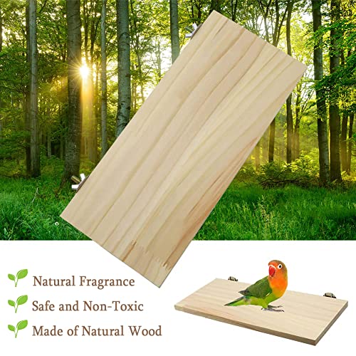 Litewoo Parrot Bird Wood Perch Platform Large Stand Shelf for Budgie, 1PC - size: 1PC