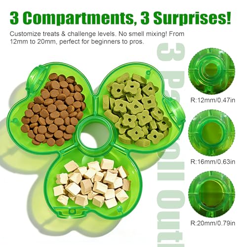 Dog Slow Feeder, Interactive Dog Puzzle Feeder for Enrichment - color: Green