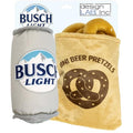 Busch Light, Plush Nesting Hide & Seek Dog Toy Bundle, Beer Can & Pretzel - style: Busch Light