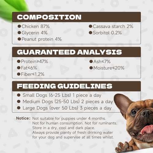 Chicken Rings Dog Treats, Natural Chicken Breast Jerky 10.58oz/300g
