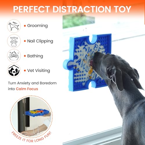 HOWGO Modular Puzzle Lick Mat for Dogs (1Pack, Yellow) - color: 1 Yellow